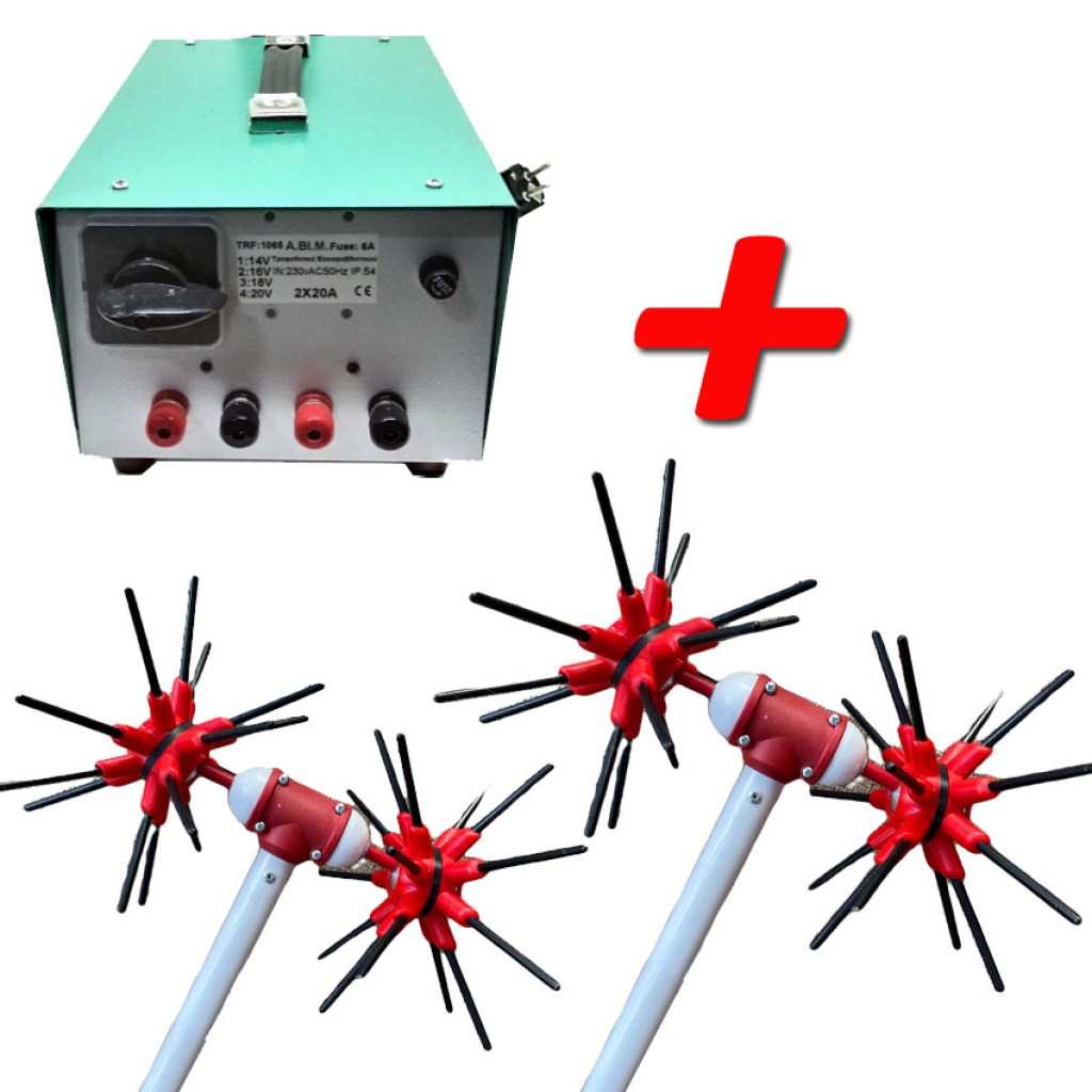 ελαιοραβδιστικό-συγκρότημα-με-μετασχηματιστή-damac-και-2-βέργες-παλμικές-αχινός-250w-με-flex-4χ4-ραμπαλακοσ